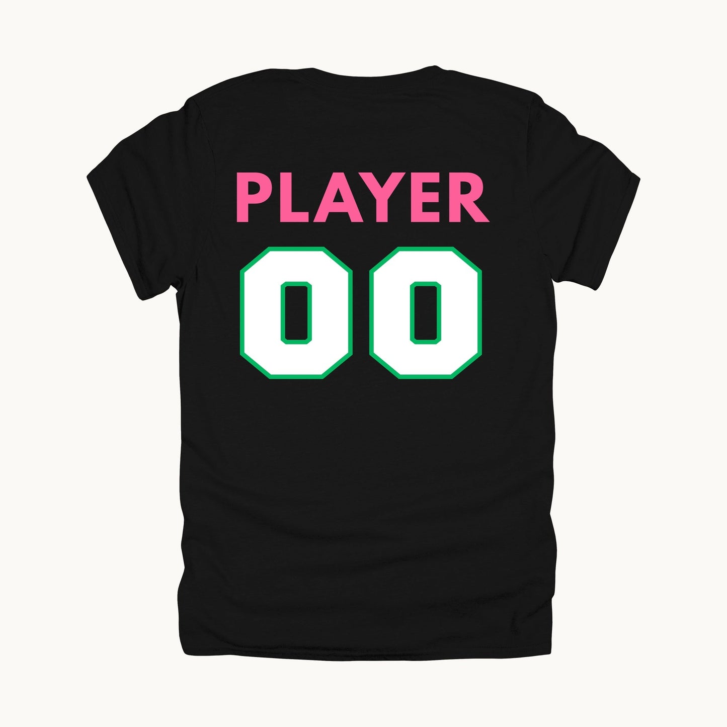 Back, name and number