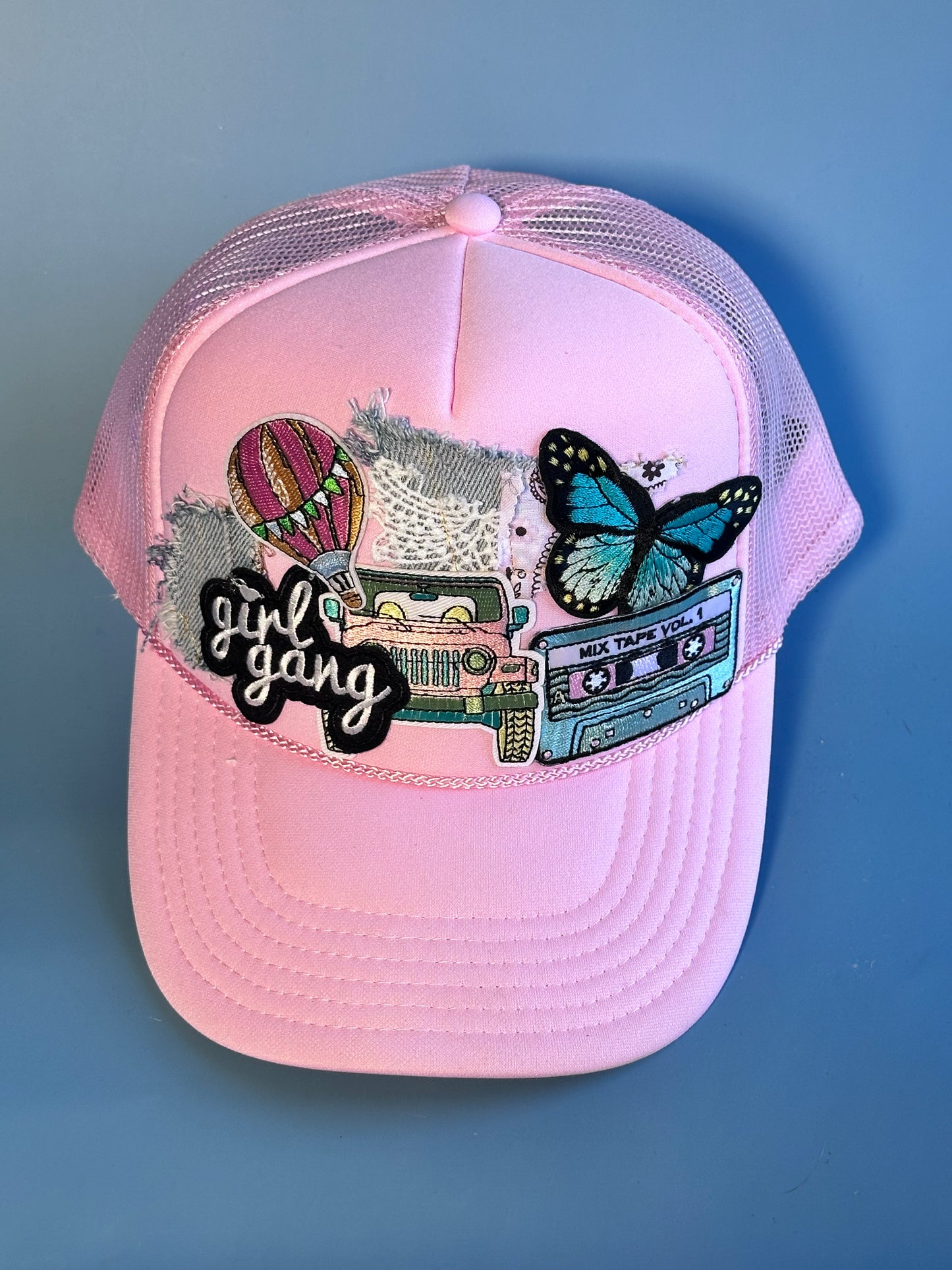 Jeep Chic Pink-On-Pink Happy Soul Trucker Hat