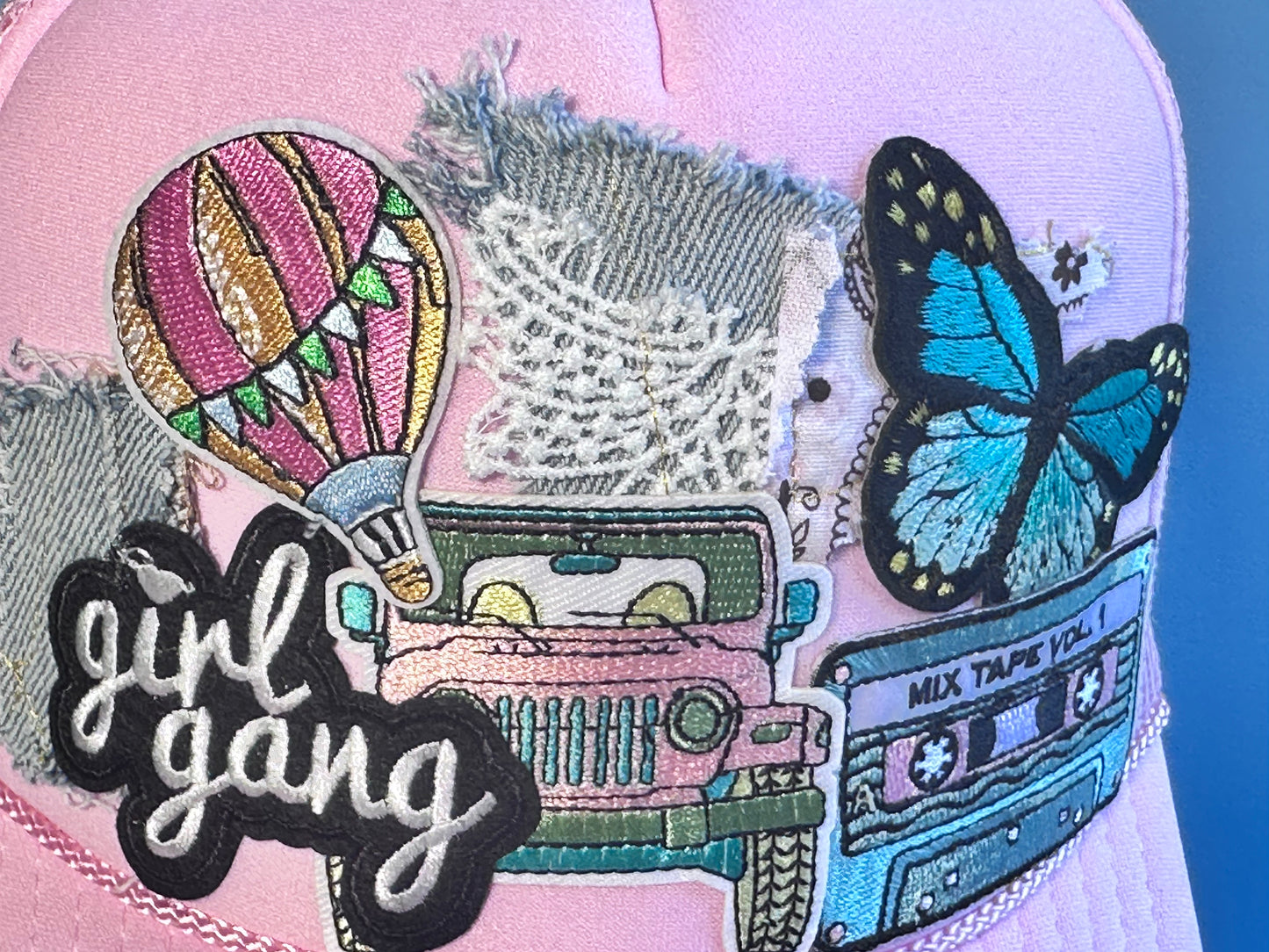 Jeep Chic Pink-On-Pink Happy Soul Trucker Hat