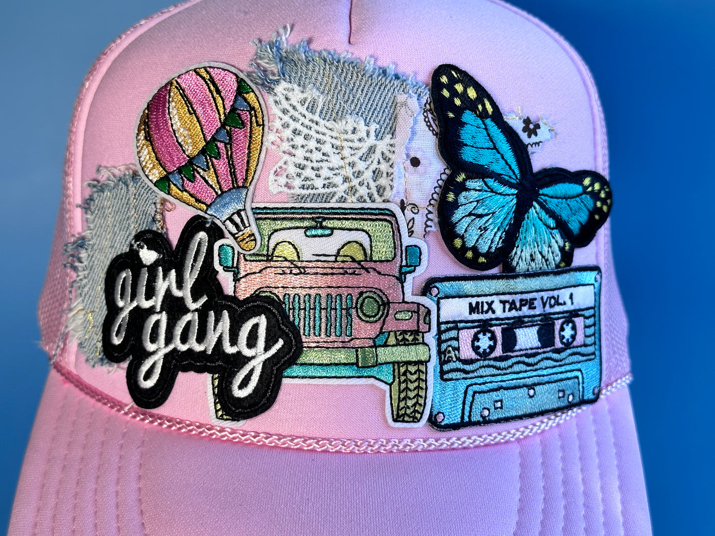 Jeep Chic Pink-On-Pink Happy Soul Trucker Hat