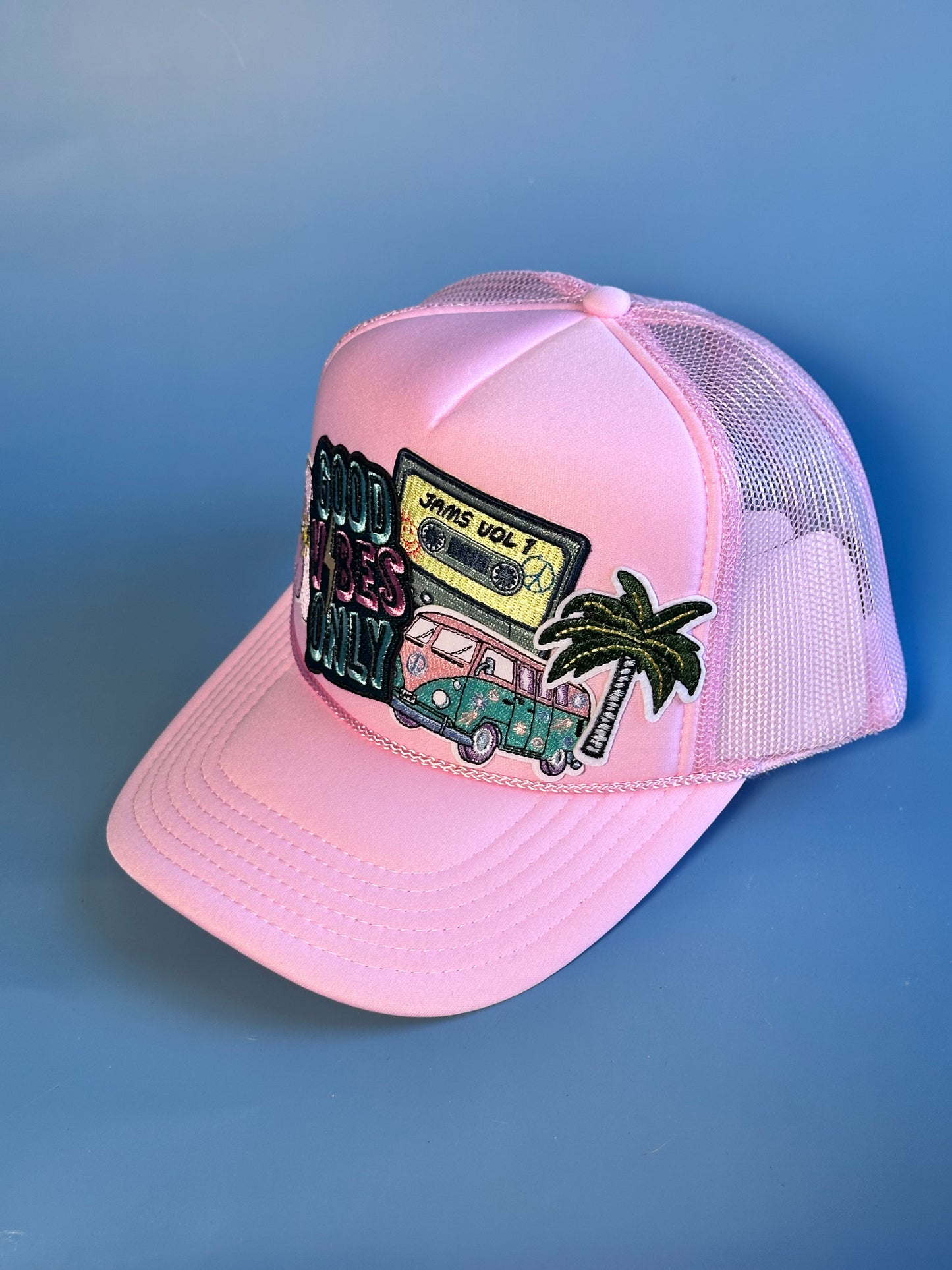 Good Vibes Beach Bus Happy Soul Trucker Hat