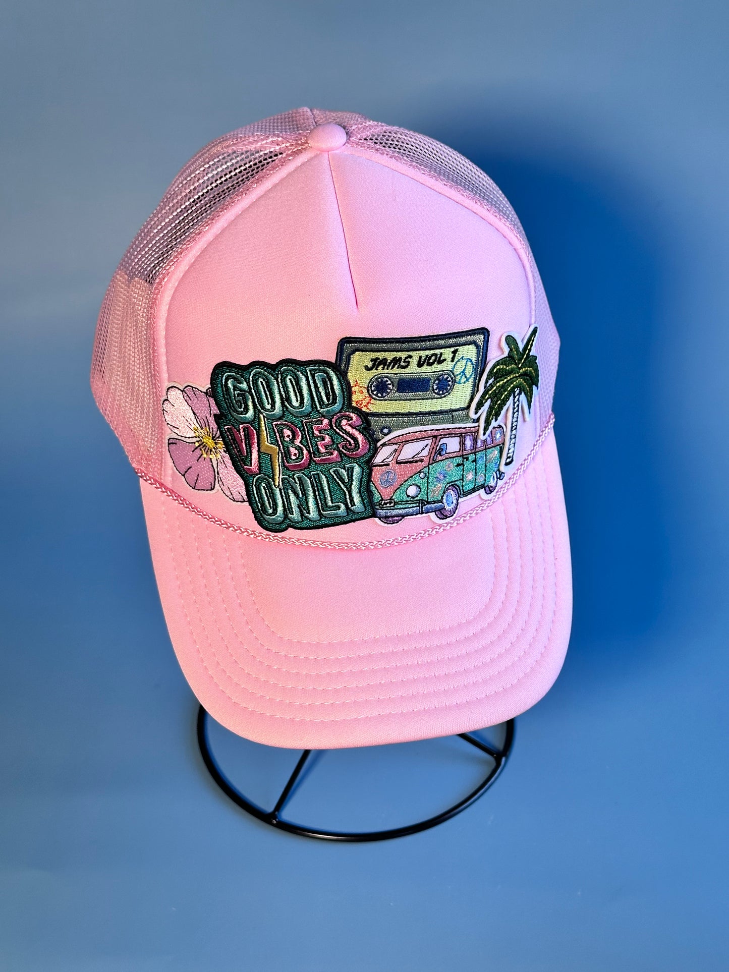 Good Vibes Beach Bus Happy Soul Trucker Hat