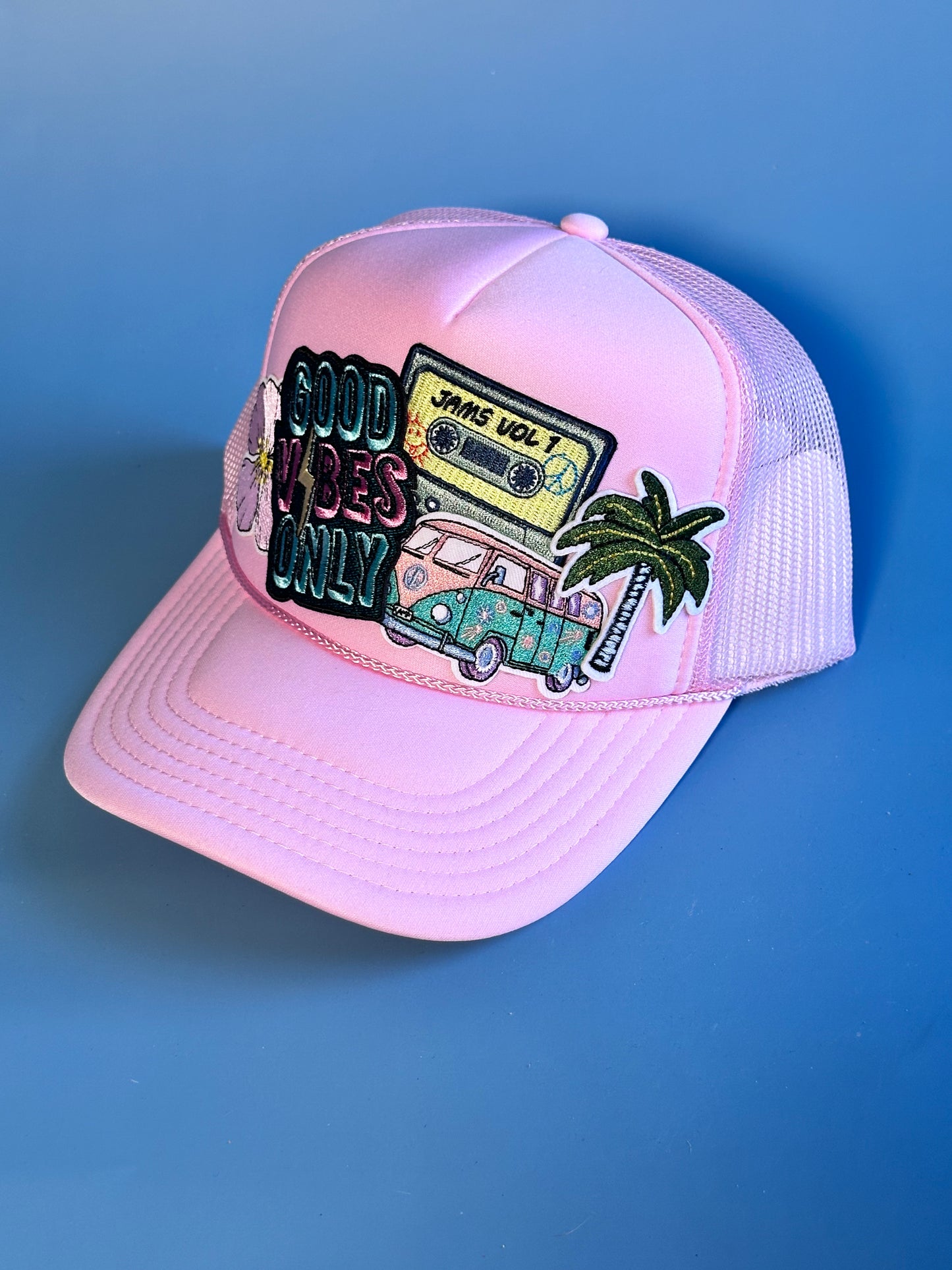 Good Vibes Beach Bus Happy Soul Trucker Hat