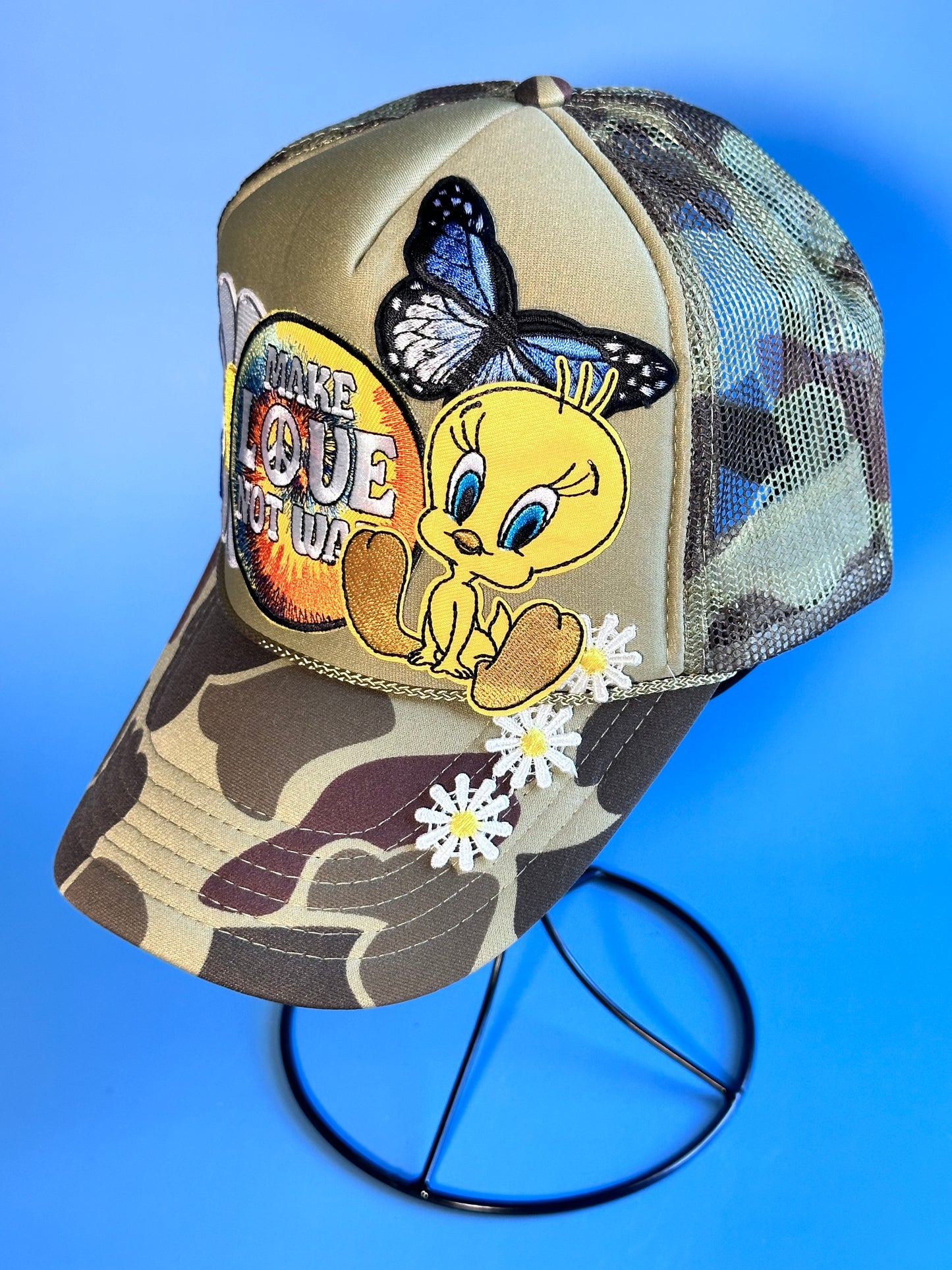 Tweety Bird Hippy Love Happy Soul Trucker Hat