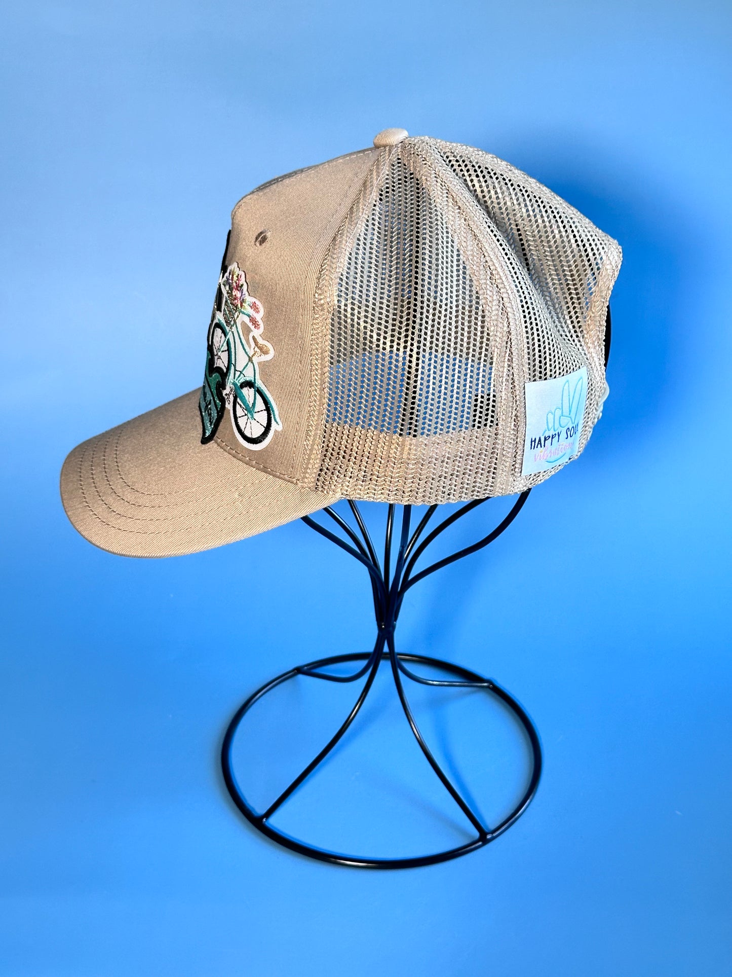 Go With The Flow Tan-On-Tan Happy Soul Trucker Hat