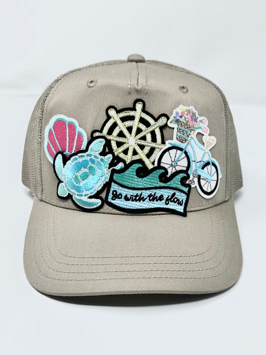 Go With The Flow Tan-On-Tan Happy Soul Trucker Hat