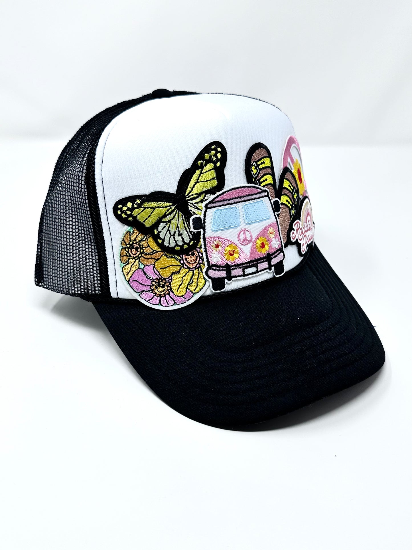 Radiate Positivity Pink-On-Pink Happy Soul Trucker Hat