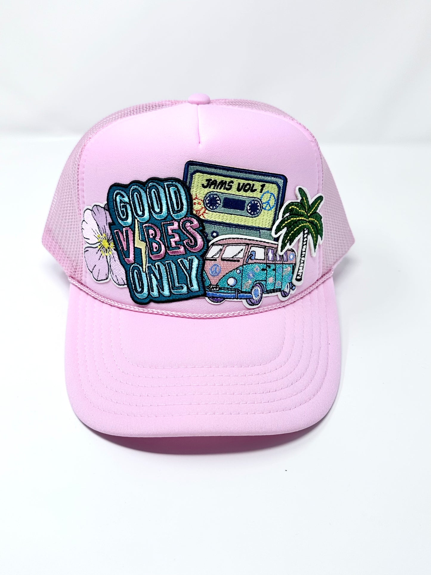 Good Vibes Beach Bus Happy Soul Trucker Hat