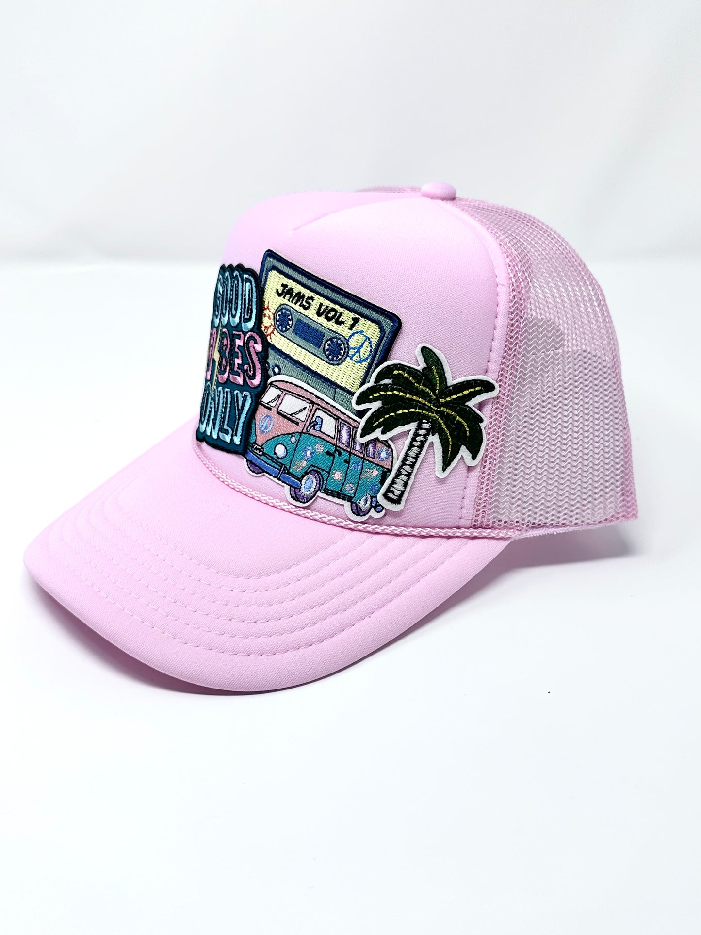 Good Vibes Beach Bus Happy Soul Trucker Hat