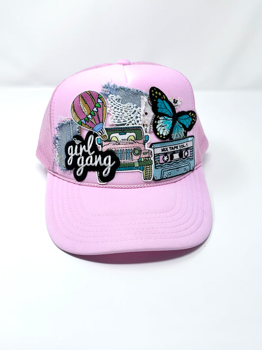 Jeep Chic Pink-On-Pink Happy Soul Trucker Hat