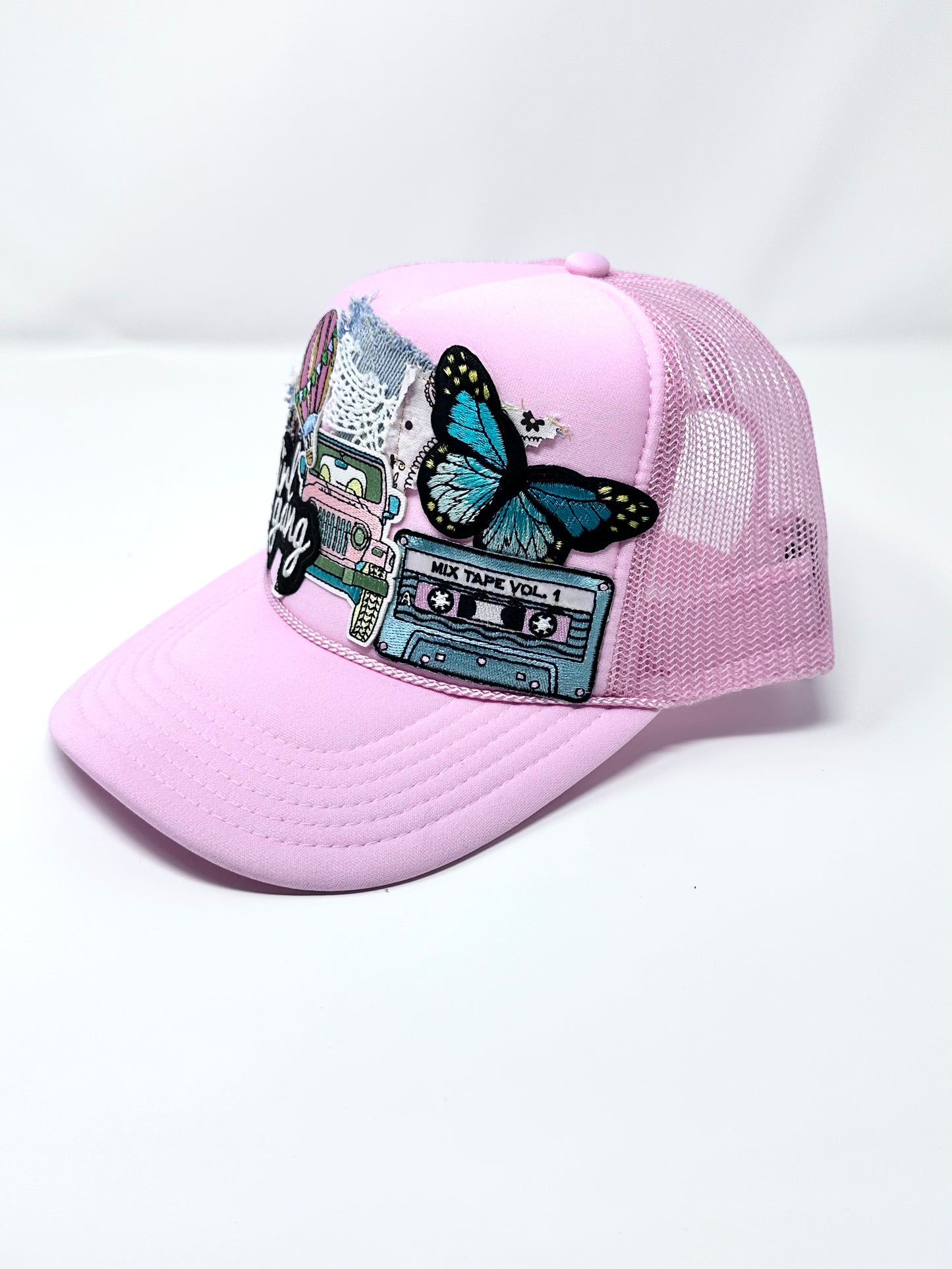 Jeep Chic Pink-On-Pink Happy Soul Trucker Hat