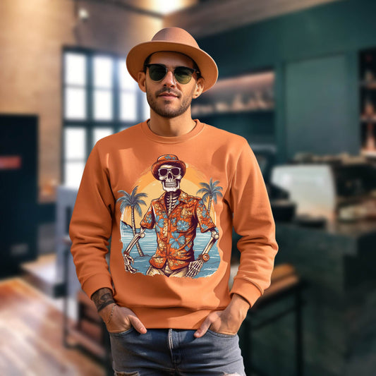 Hawaiian Skeleton Pullover