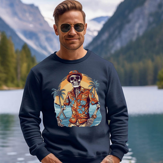 Hawaiian Skeleton Pullover