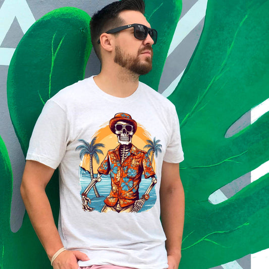 Hawaiian Skeleton Soft Tee