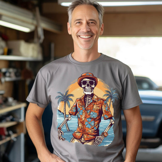 Hawaiian Skeleton Soft Tee