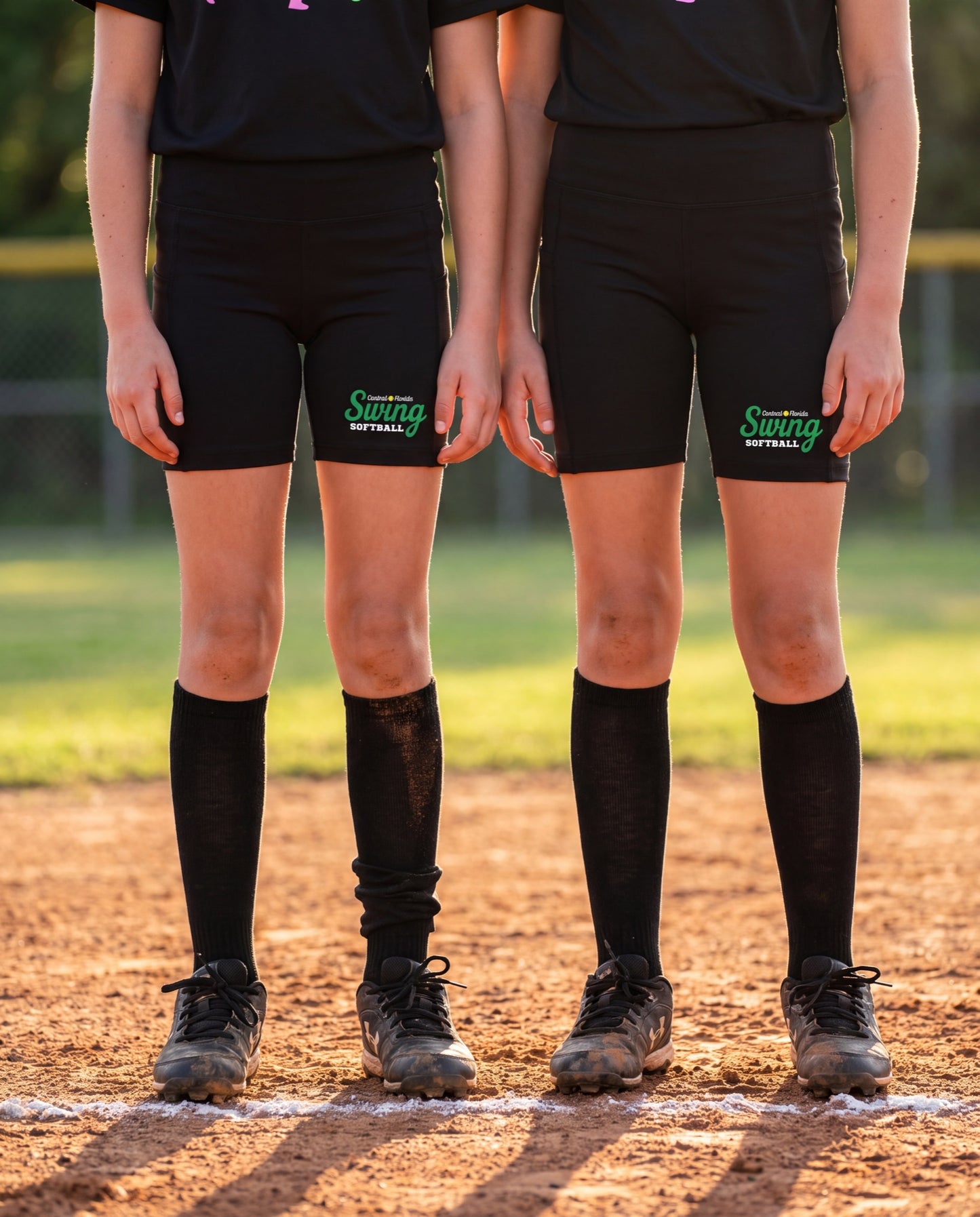 Central Florida Swing Softball — Practice Shorts (Black)