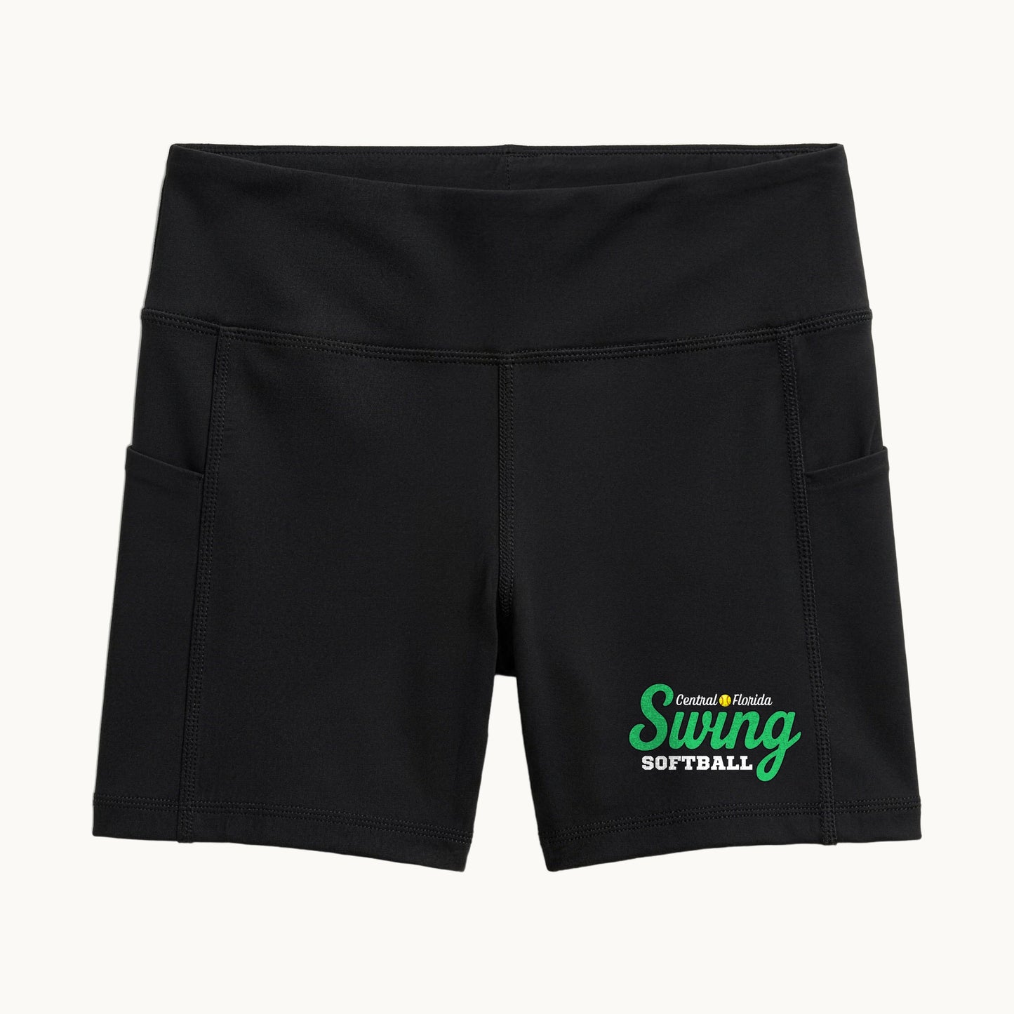 Central Florida Swing Softball — Practice Shorts (Black)