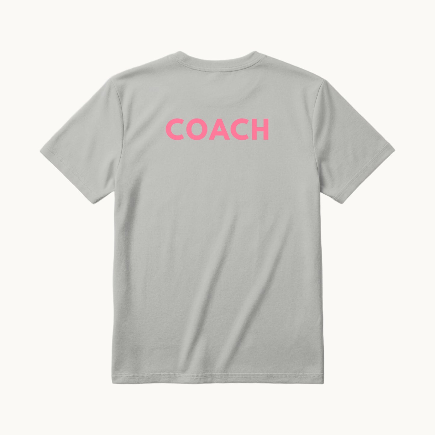 COACH across the back in pink