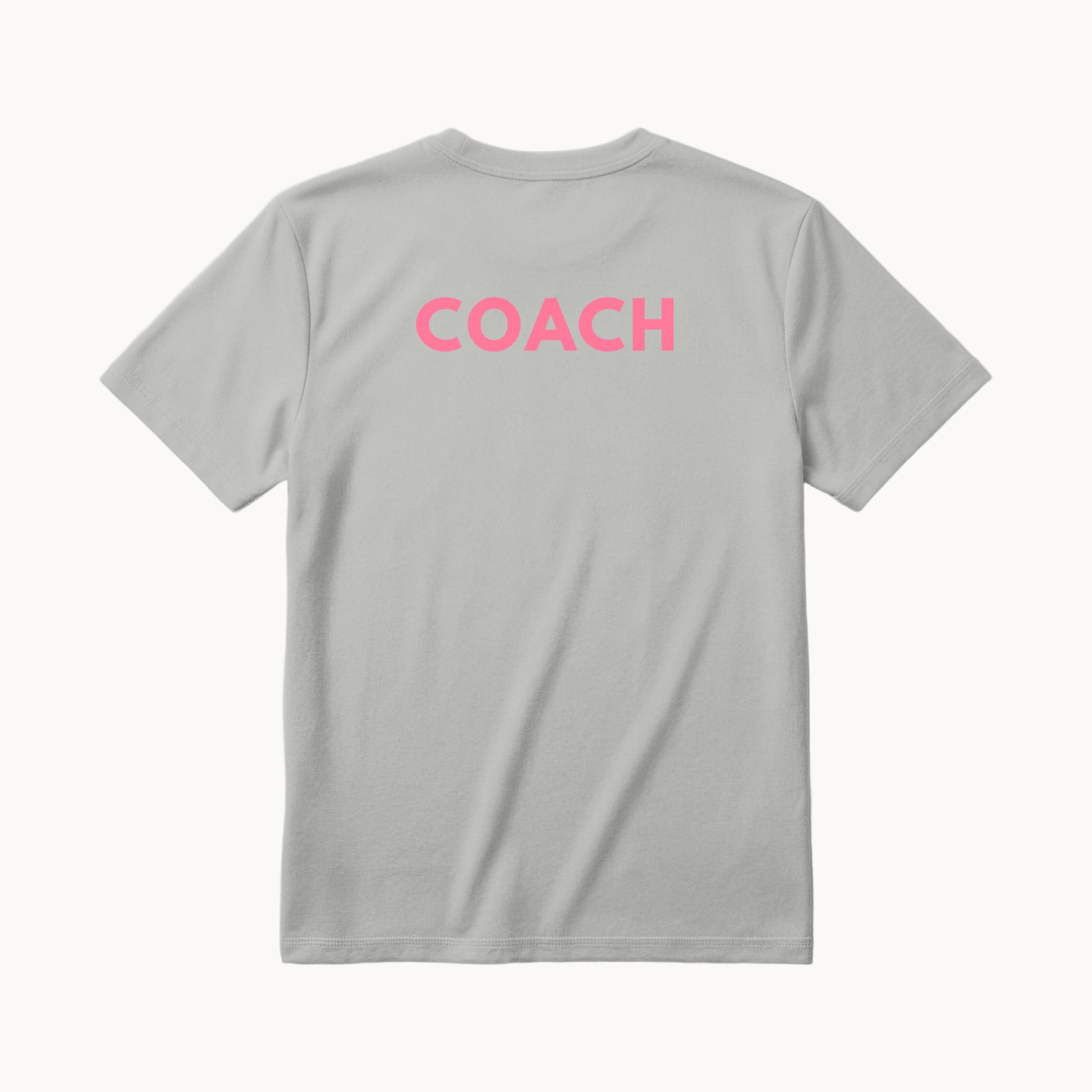 COACH across the back in pink