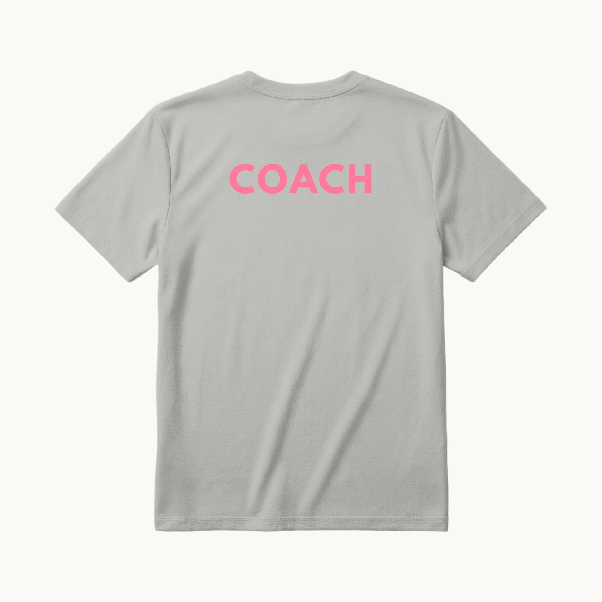 COACH across the back in pink
