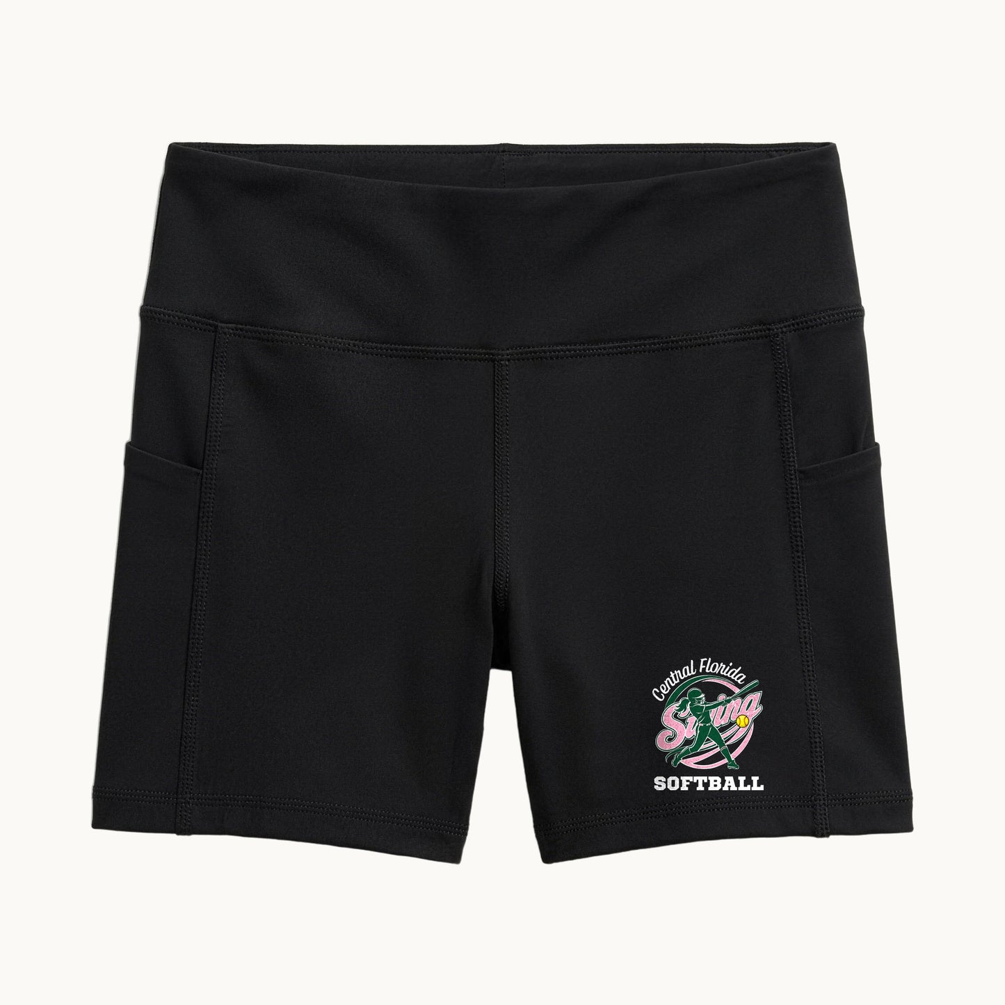 Central Florida Swing Softball — Practice Shorts (Black)