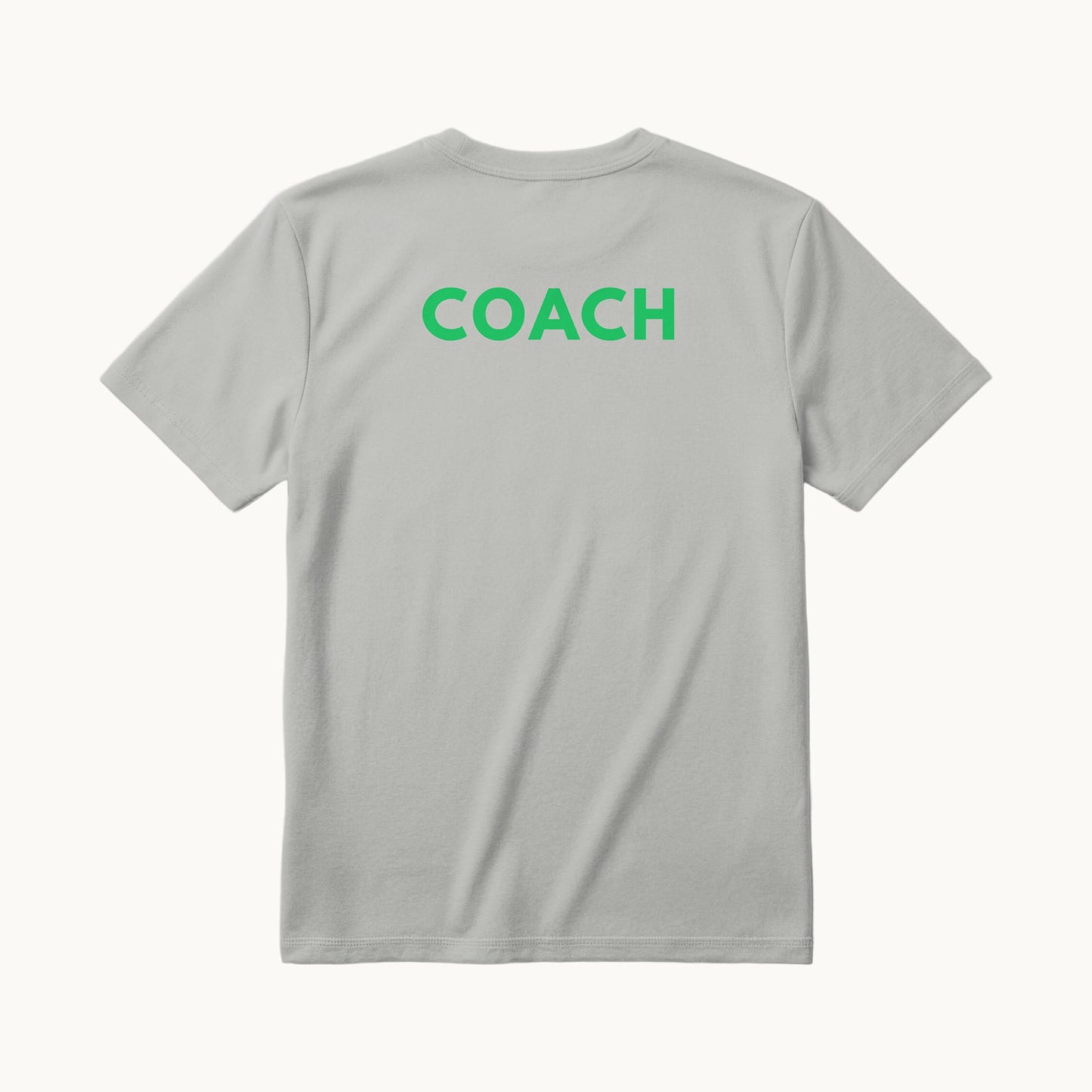 COACH across the back in green