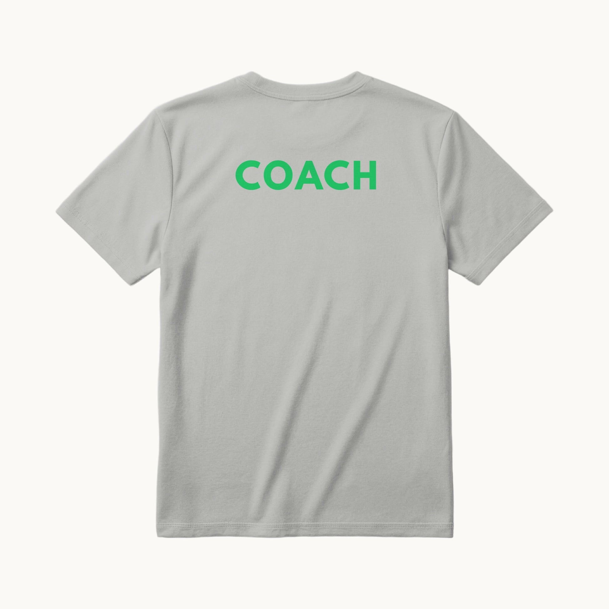 COACH across the back in green