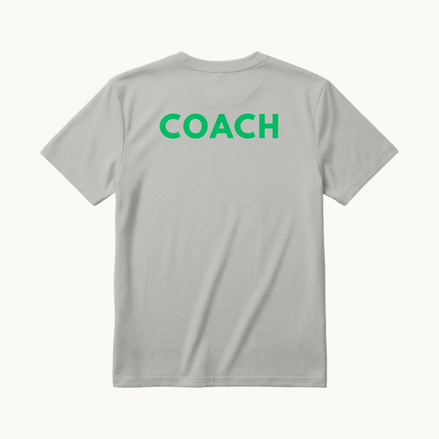 COACH across the back in green