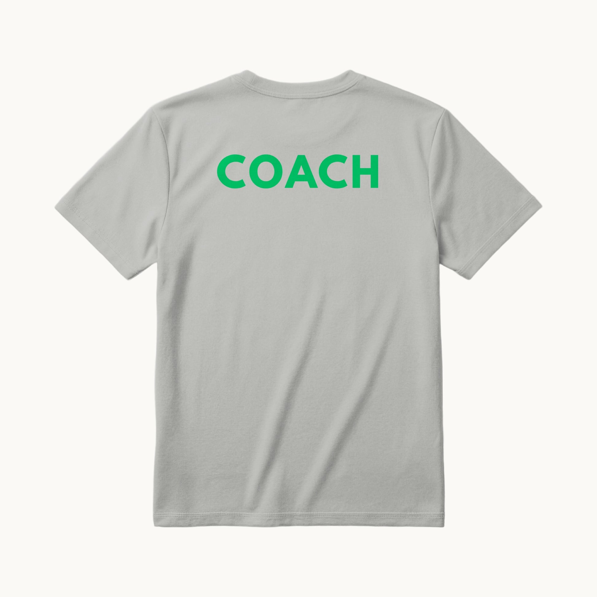 COACH across the back in green
