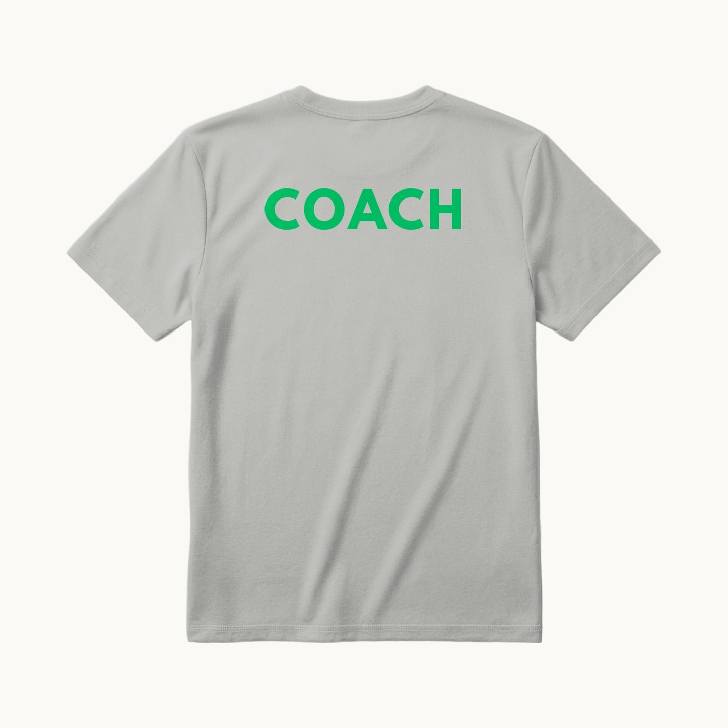 COACH across the back in green