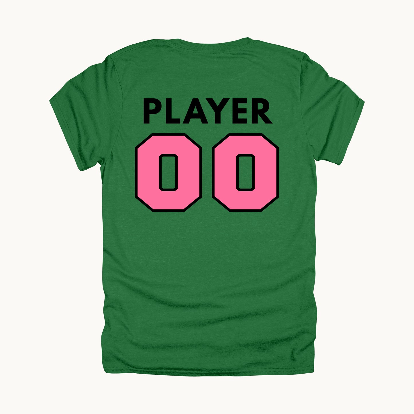 Family title tee, Antique Irish Green, back