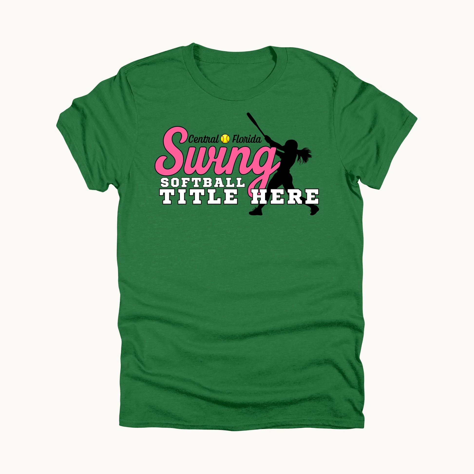 Family title tee, Antique Irish Green, front