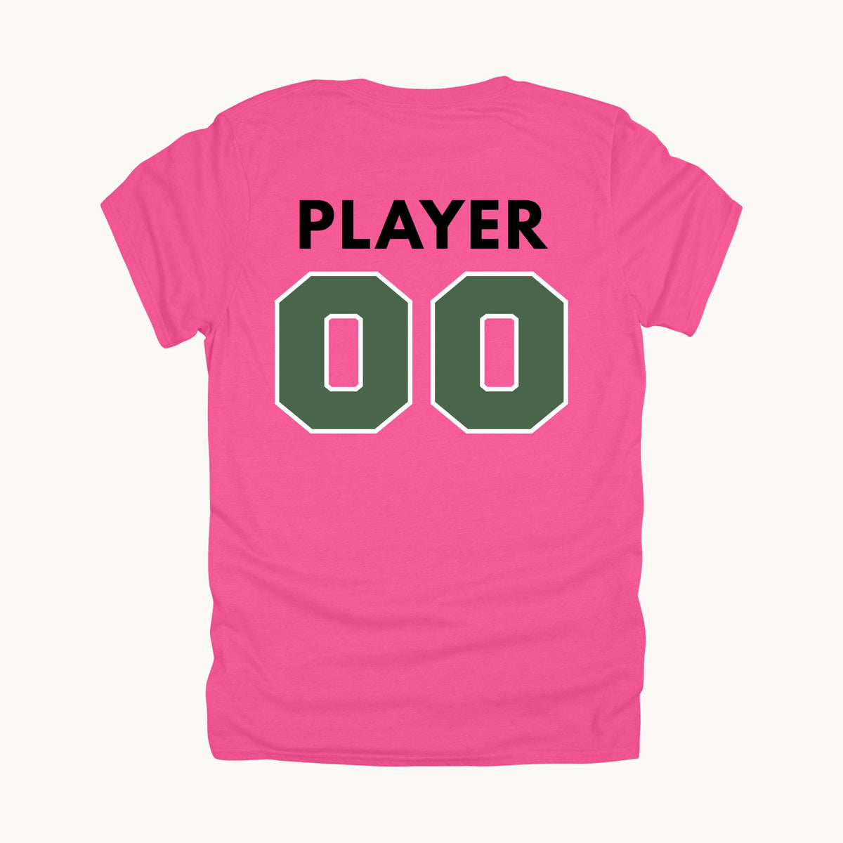Swing team logo tee, Safety Pink, back
