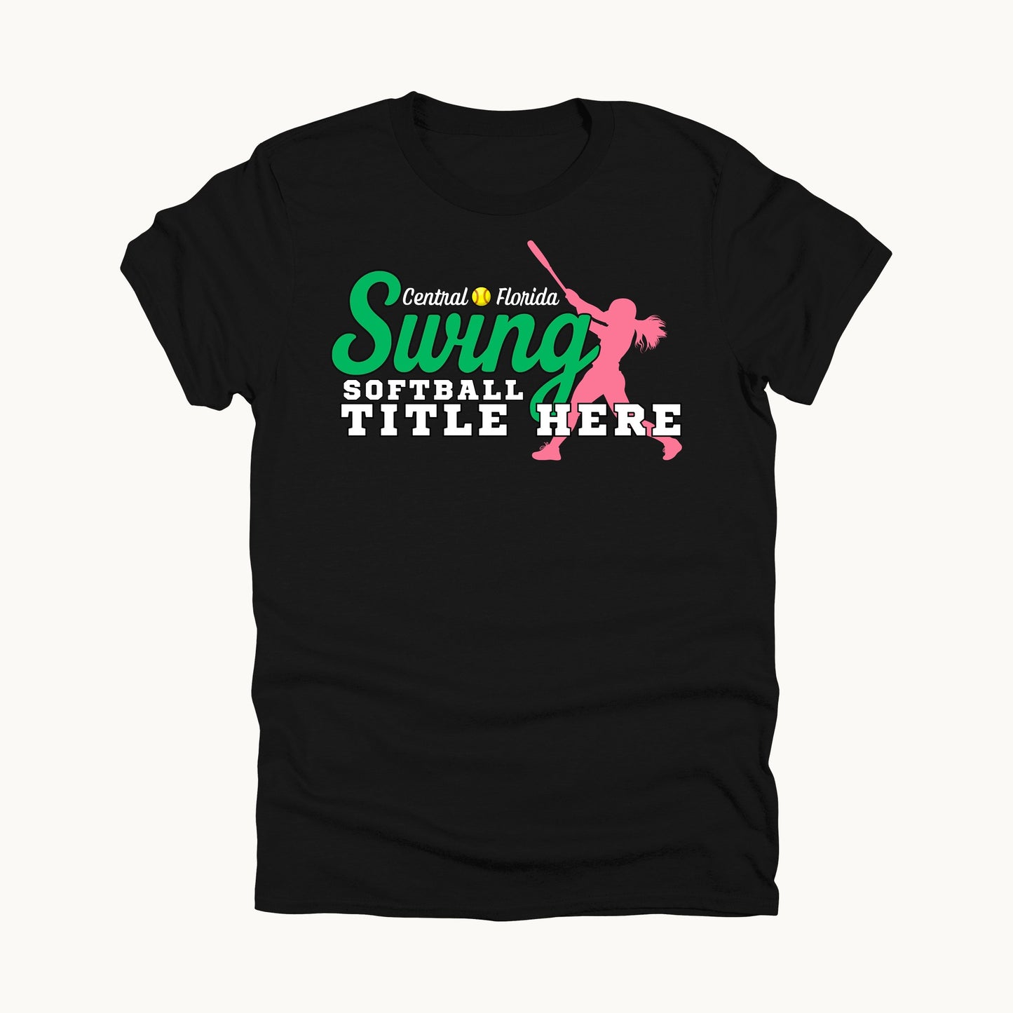 Family title tee, Black, front