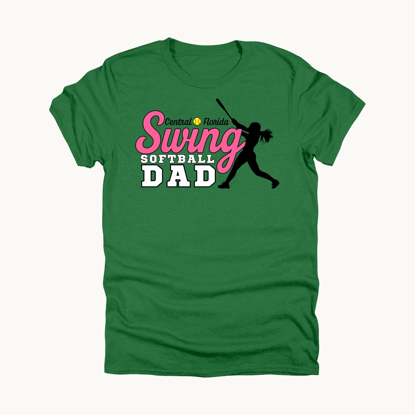 Example family title: Dad Swing On Green