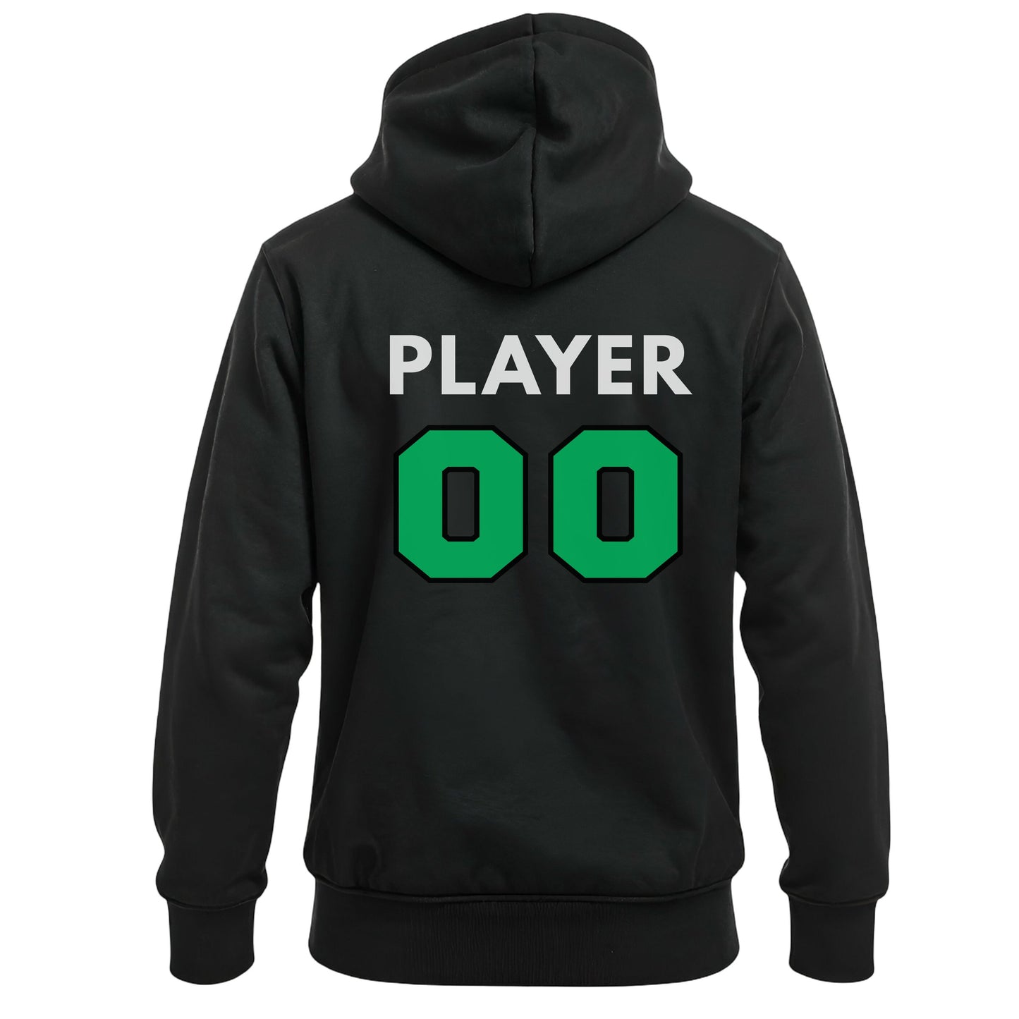 Swing Softball family hoodie, Play Swing Win, Black, back