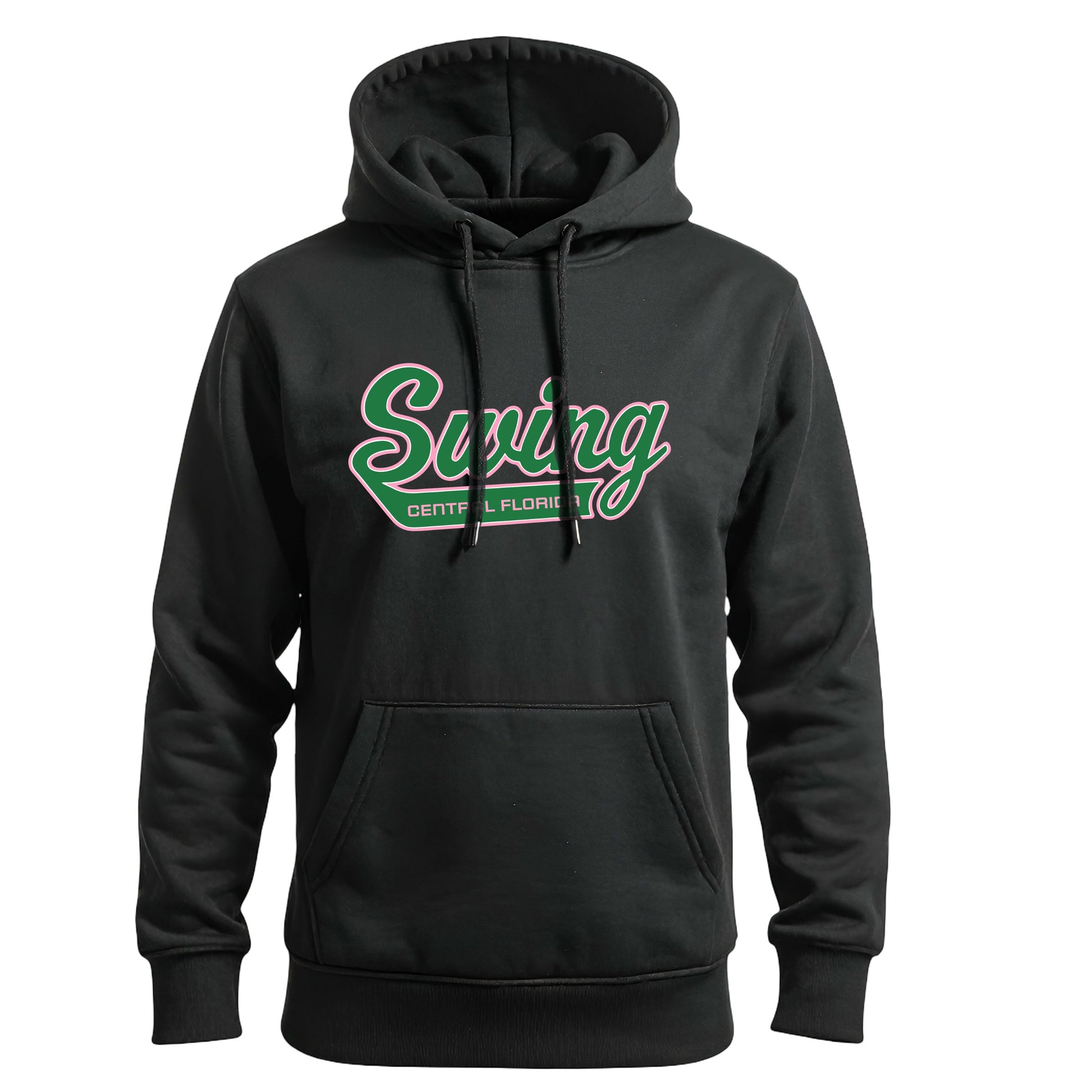 Swing Softball family hoodie, Swing, Black, front