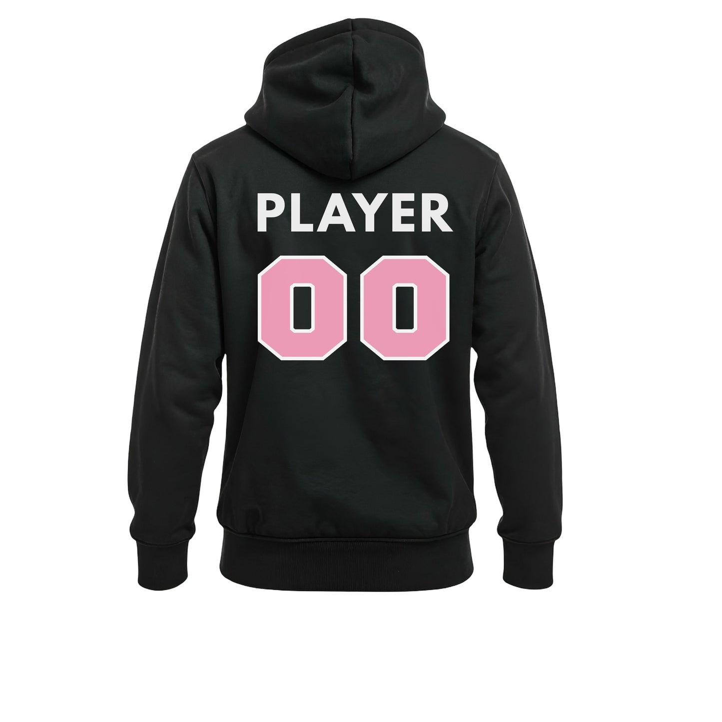 Swing Softball player hoodie, New Logo design, Black, back