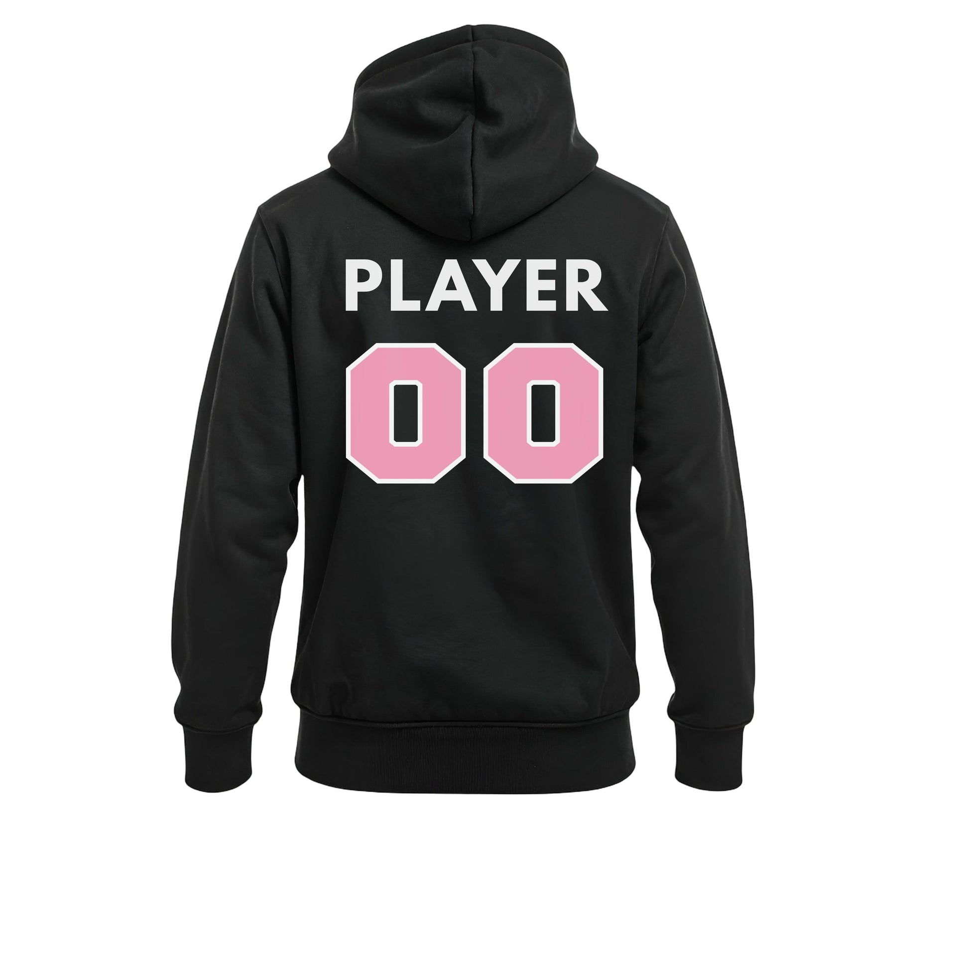 Swing Softball player hoodie, New Logo design, Black, back