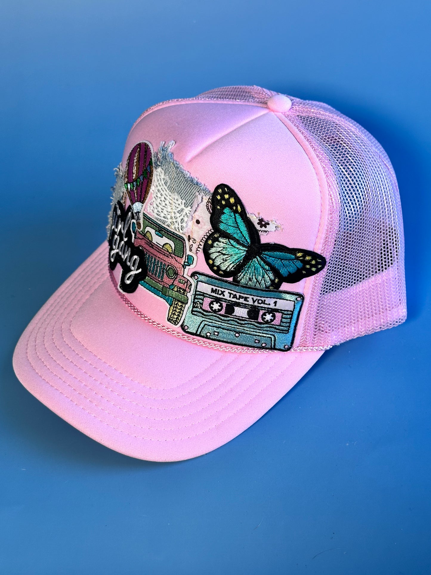 Jeep Chic Pink-On-Pink Happy Soul Trucker Hat