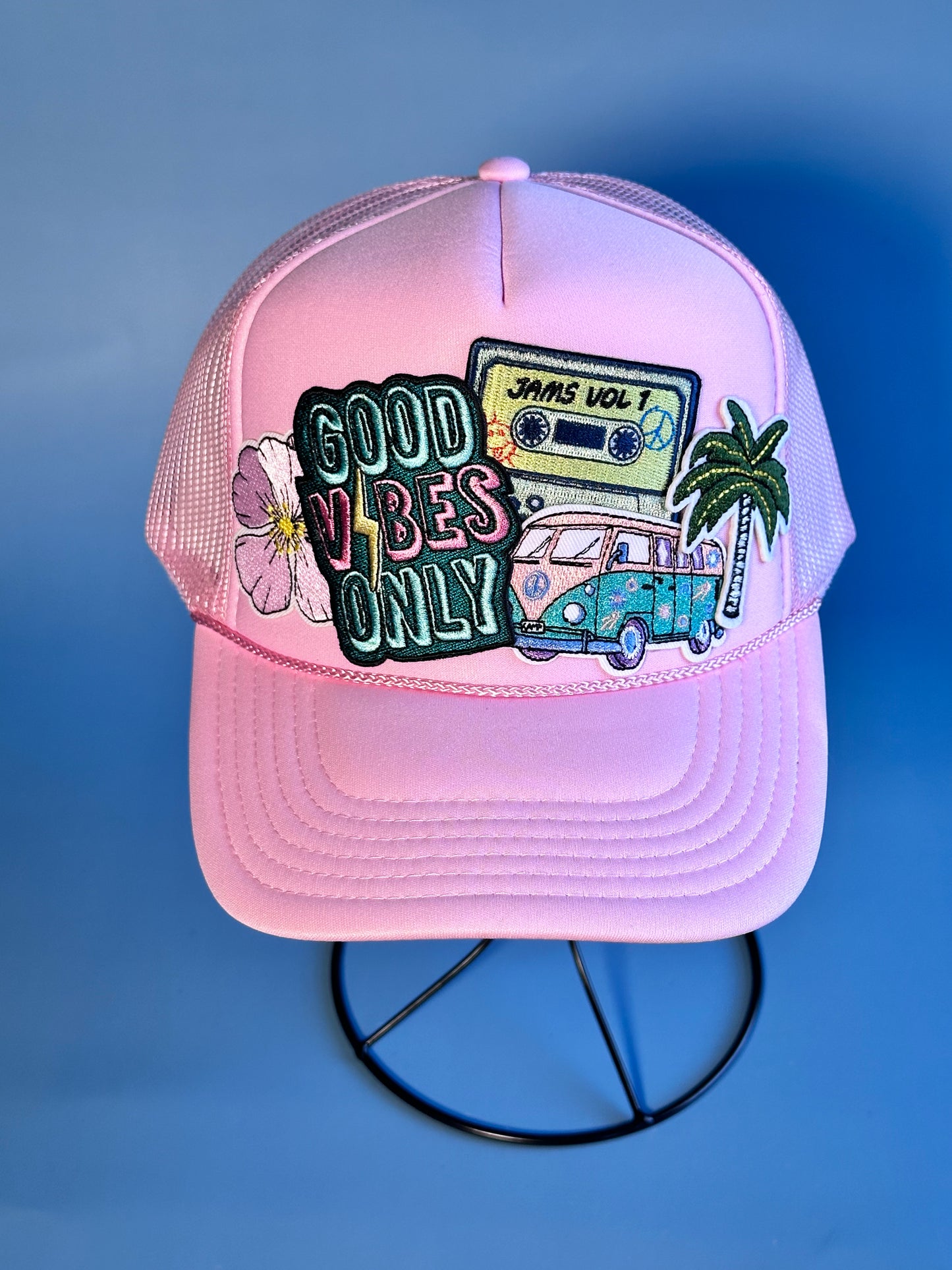 Good Vibes Beach Bus Happy Soul Trucker Hat