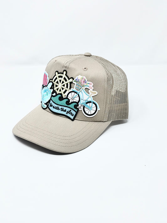 Go With The Flow Tan-On-Tan Happy Soul Trucker Hat