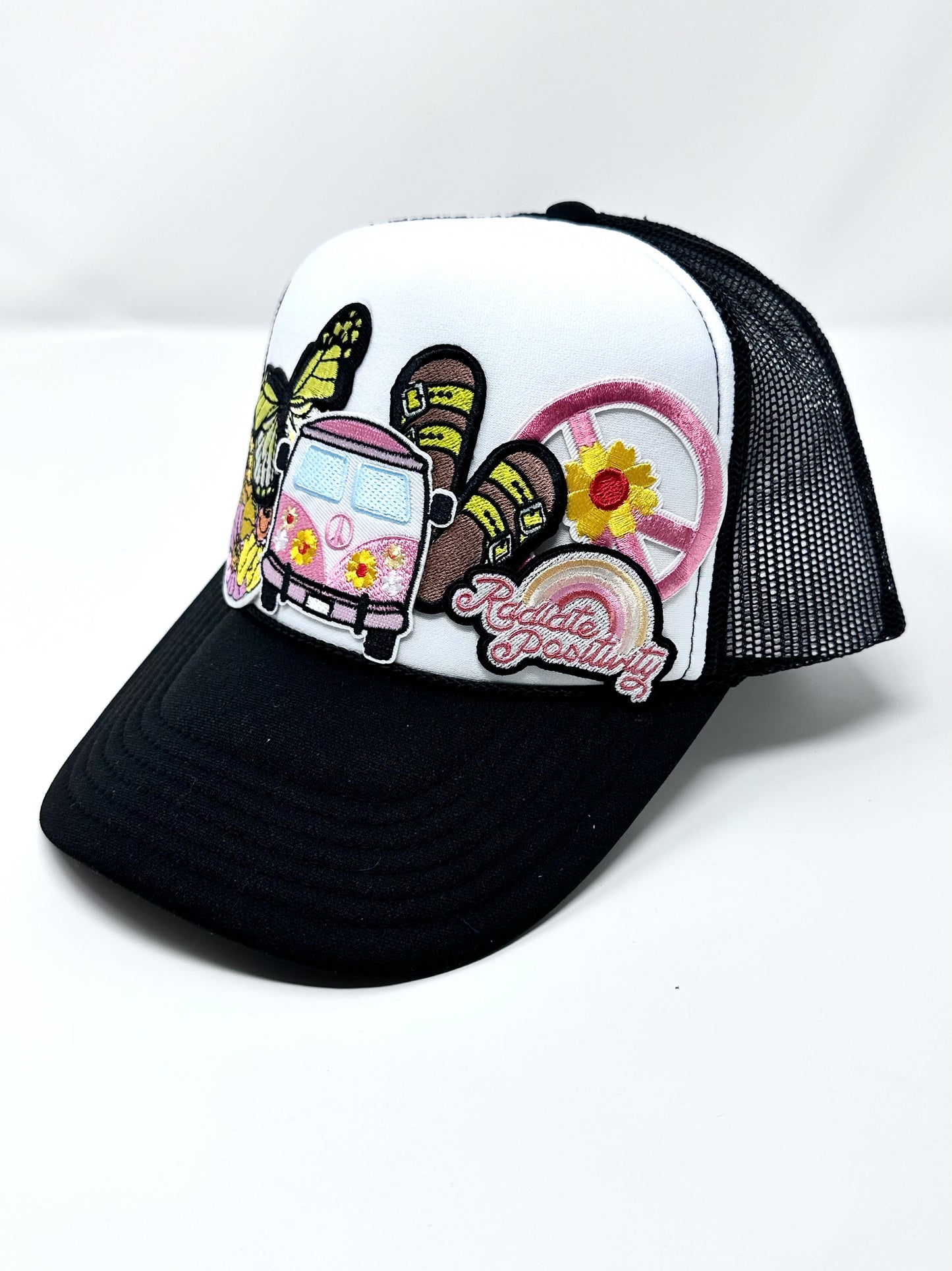Radiate Positivity Pink-On-Pink Happy Soul Trucker Hat