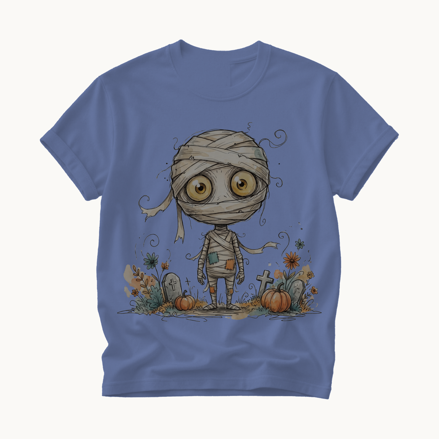 Cute Mummy Shirt | Whimsical Halloween T-Shirt for Women | Kids Halloween Mummy Tee