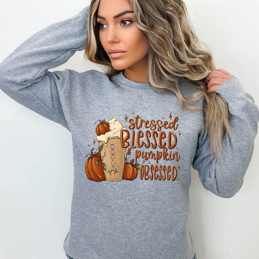 Stressed Blessed Pullover